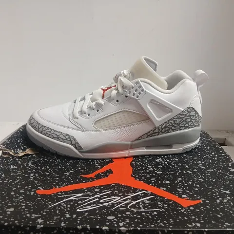 JORDAN SPIZIKE LOW WHITE/RED SNEAKERS – UK MEN'S 10