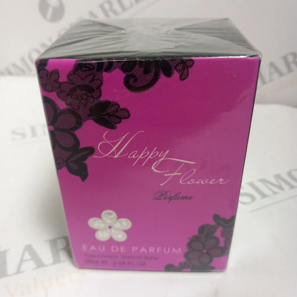 BOXED AND SEALED HAPPY FLOWER PERFUME EAU DE PARFUM 60ML