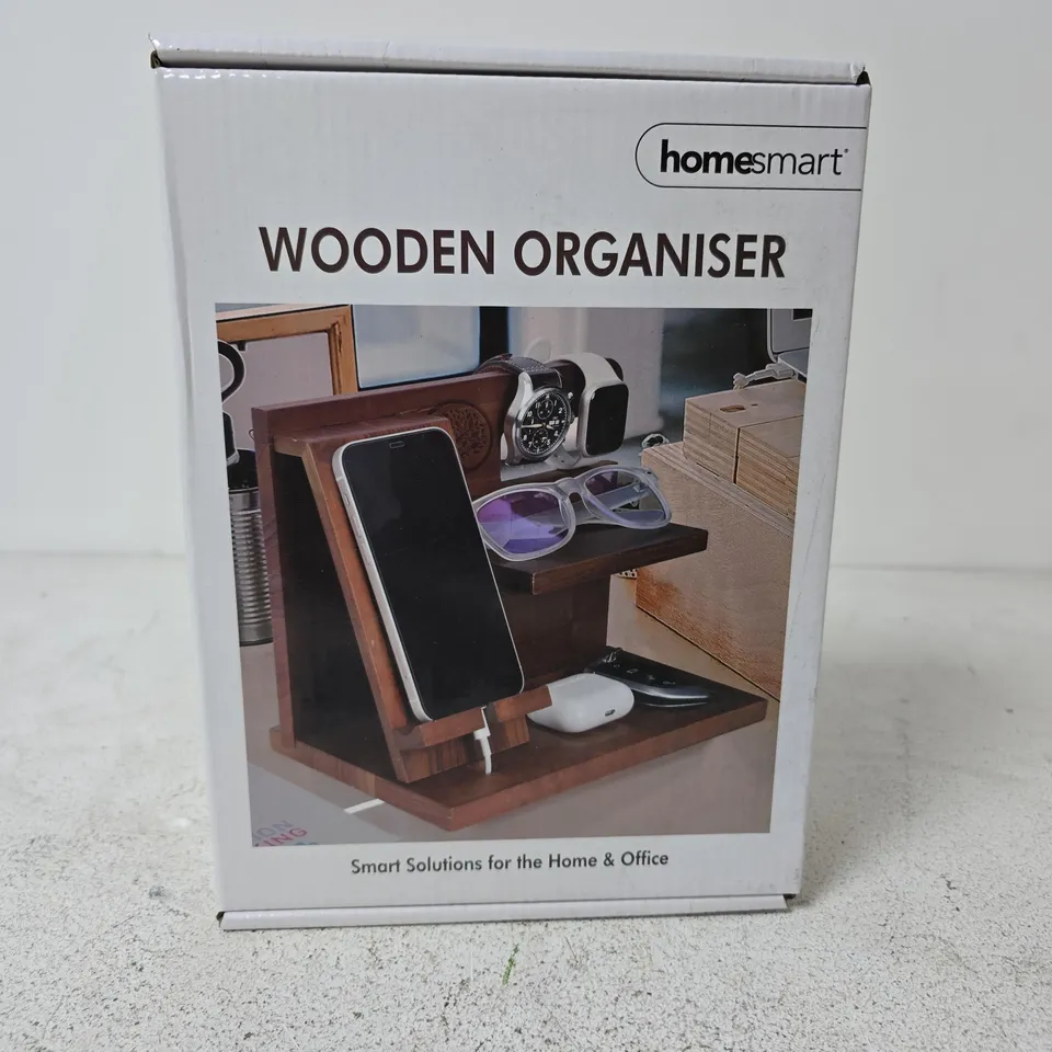 HOMESMART WOODEN ORGANISER – DESK / HOME OFFICE ORGANISER