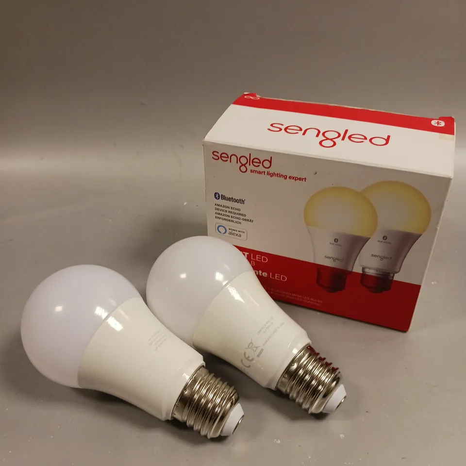 BOXED SENGLED BLUETOOTH SMART LED LIGHT BULB PAIR 