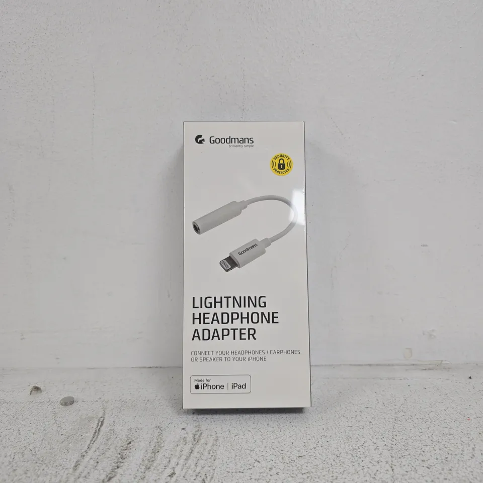 GOODMANS LIGHTNING HEADPHONE ADAPTER – BOXED