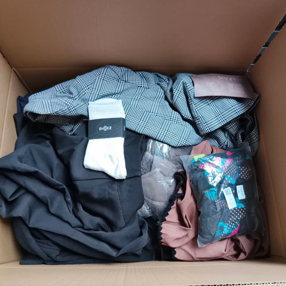 APPROXIMATELY 20 ASSORTED CLOTHING AND FASHION PRODUCTS IN VARIOUS STYLES AND SIZES - COLLECTION ONLY