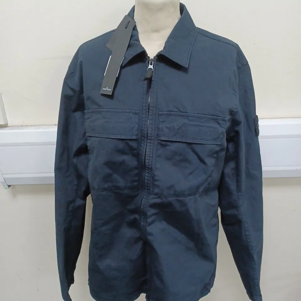 STONE ISLAND OVERSHIRT IN BLUE SIZE M