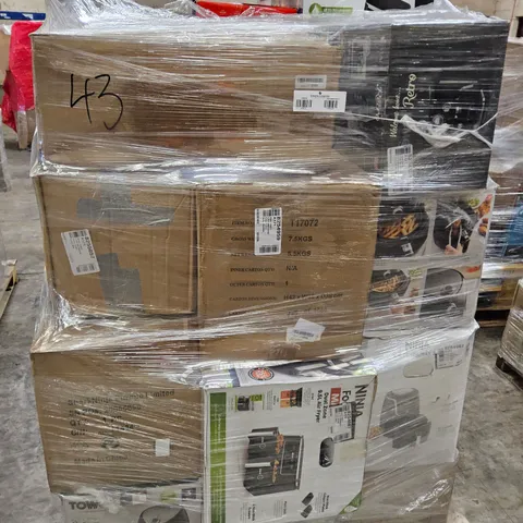 PALLET OF APPROXIMATELY 28 UNPROCESSED RAW RETURN HOUSEHOLD AND ELECTRICAL GOODS TO INCLUDE;