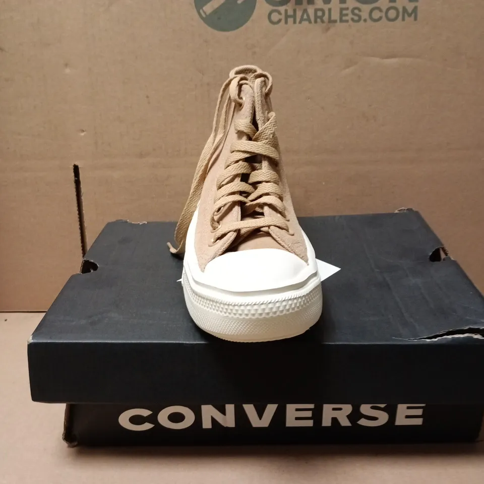 CONVERSE ALL STAR HIGH TOP SUEDE SHOES COFFEE SIZE 3