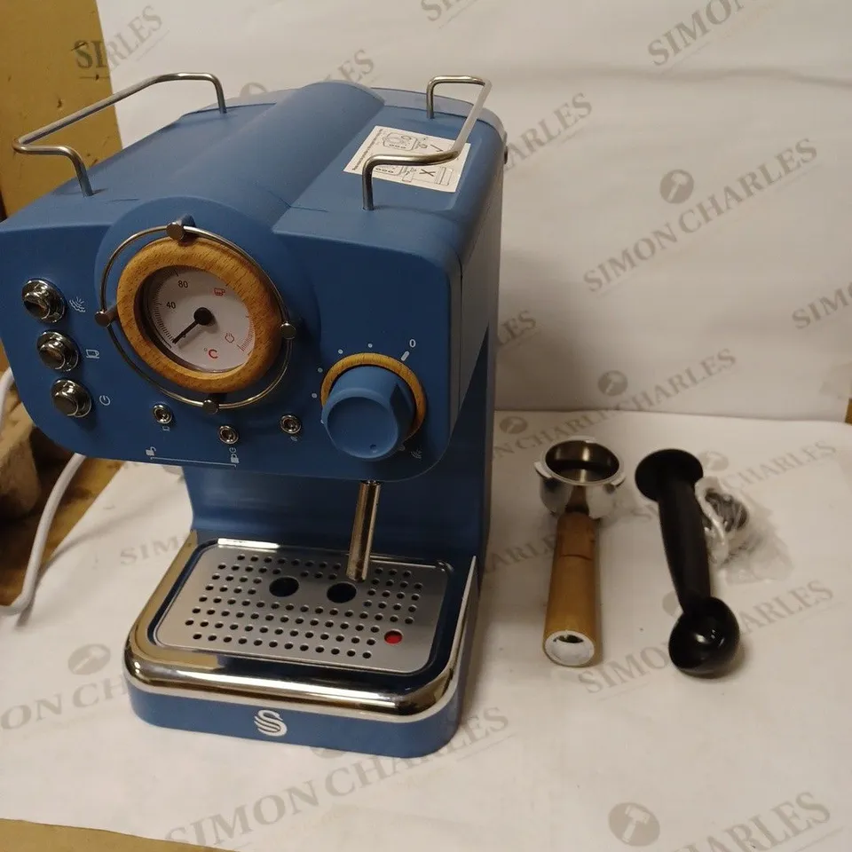 SWAN ESPRESSO COFFEE MAKER - SPRUCE BLUE