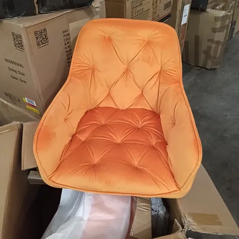 BOXED DINING CHAIRS (SET OF 2) - BRILLIANT ORANGE (1 BOX)