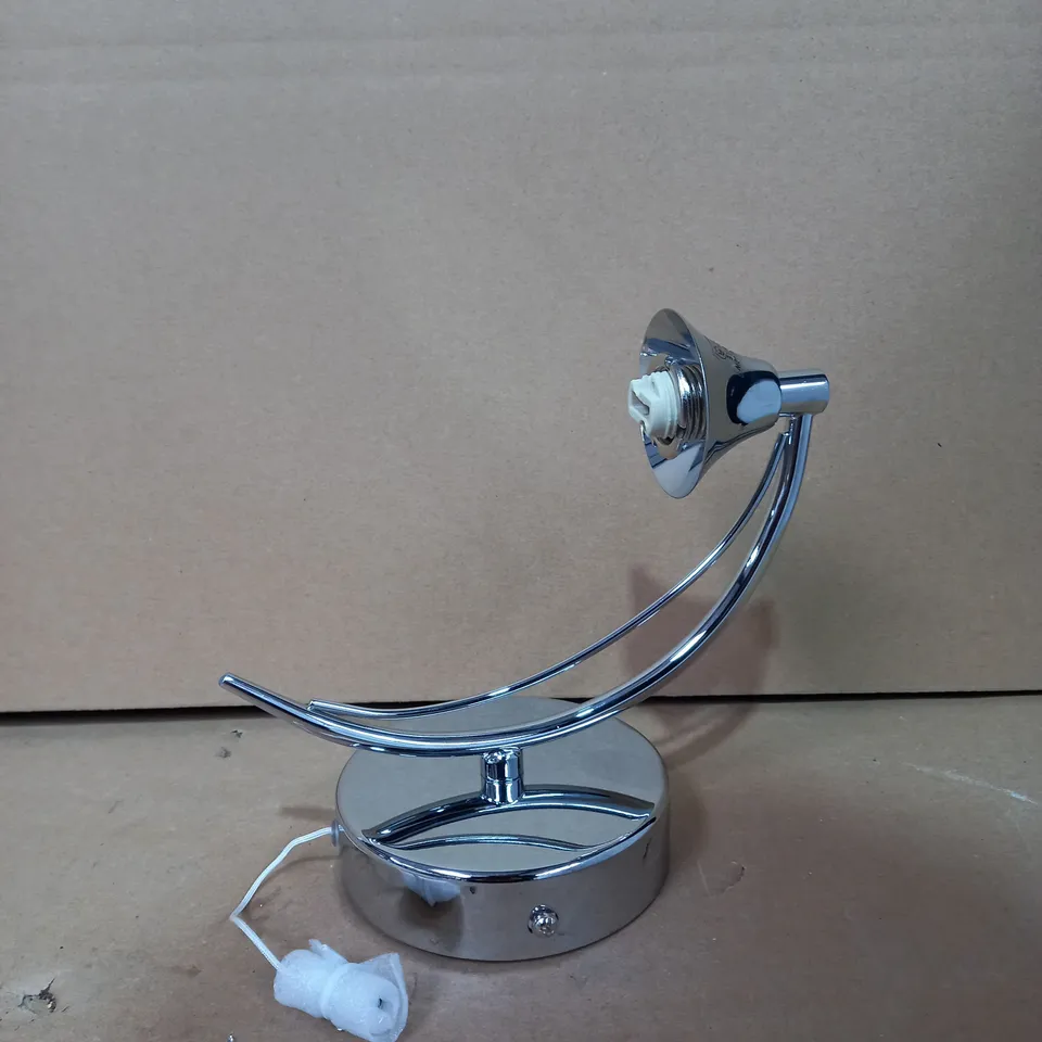 LUTHER SINGLE POLISHED CHROME CRYSTAL WALL BRACKET 
