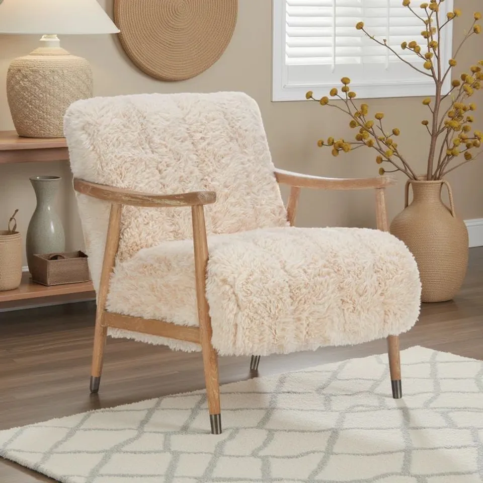 BOXED BAYLI UPHOLSTERED ARMCHAIR