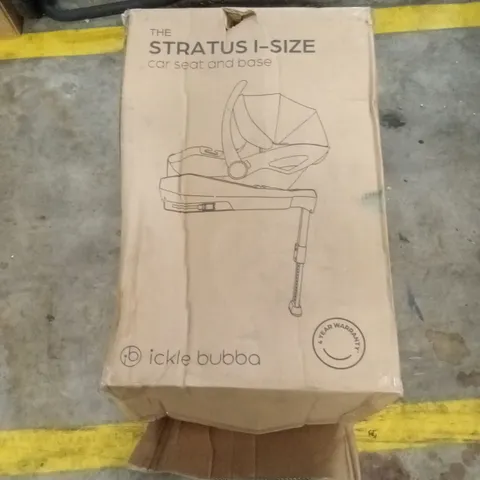 BOXED ICKLE BUBBA THE STRATUS I-SIZE CAR SEAT AND BASE