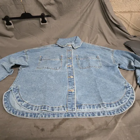 BLUE DENIM SHIRT WITH CHEST POCKETS – LONG-SLEEVE