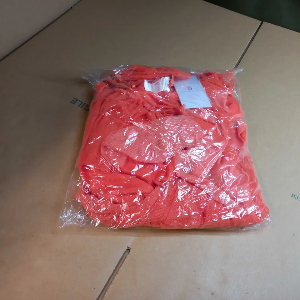 PACKAGED FOREVER UNIQUE ORANGE TULLE TIERED UFFLE SKATER DRESS - SIZE 16