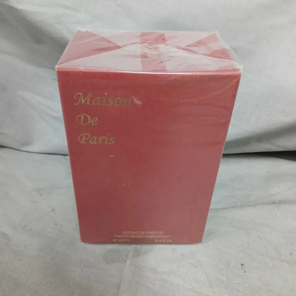 BOXED AND SEALED MAISON DE PARIS EXTRAIT DE PARFUM 100ML