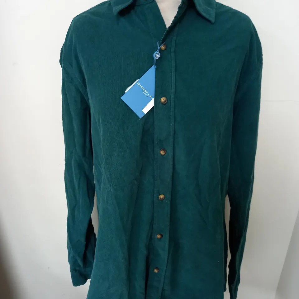 BEAUFORT & BLAKE WYCK FERN CORD SHIRT - L