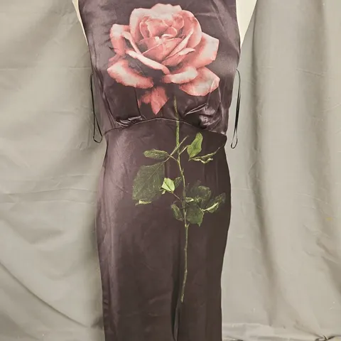 MINT VELVET SLIP MIDI DRESS IN FLORAL PRINT SIZE 12
