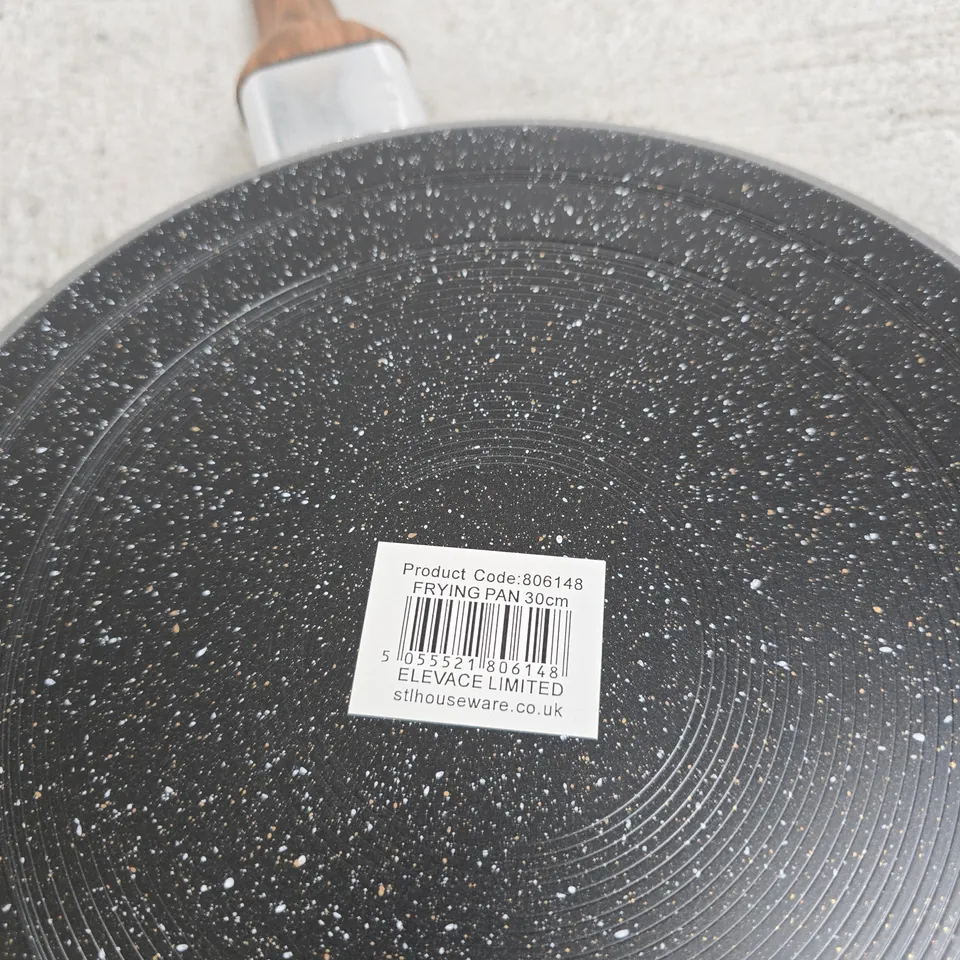MAIFANSHI NON-STICK FRYING PAN 30CM – WOOD-EFFECT HANDLE 