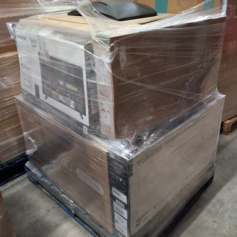 PALLET CONTAINING APPROXIMATELY 16 ASSORTED DAMAGED TVS