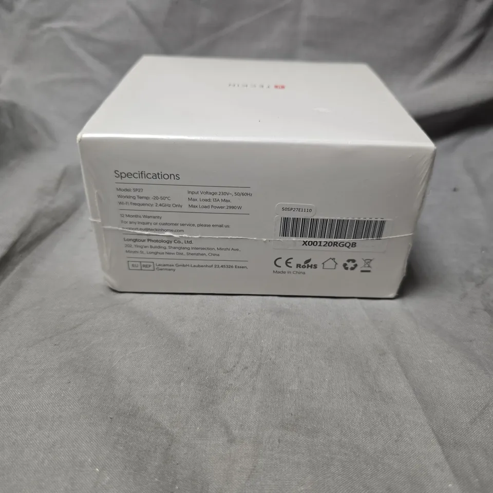 SEALED TECKIN SMART PLUG SP27 – 4 PACK (WIFI, WORKS WITH ALEXA & GOOGLE ASSISTANT)