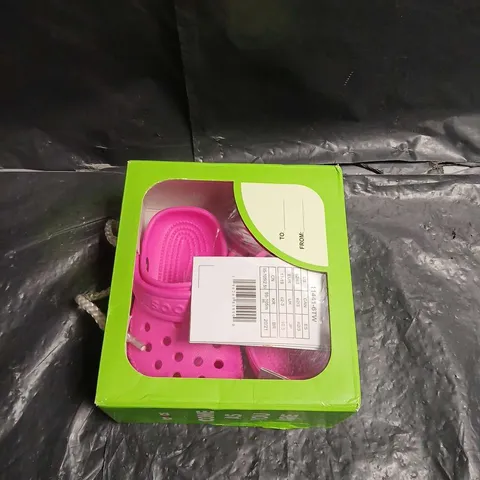 PINK KIDS' CLOGS IN BOX - SIZE C2-3