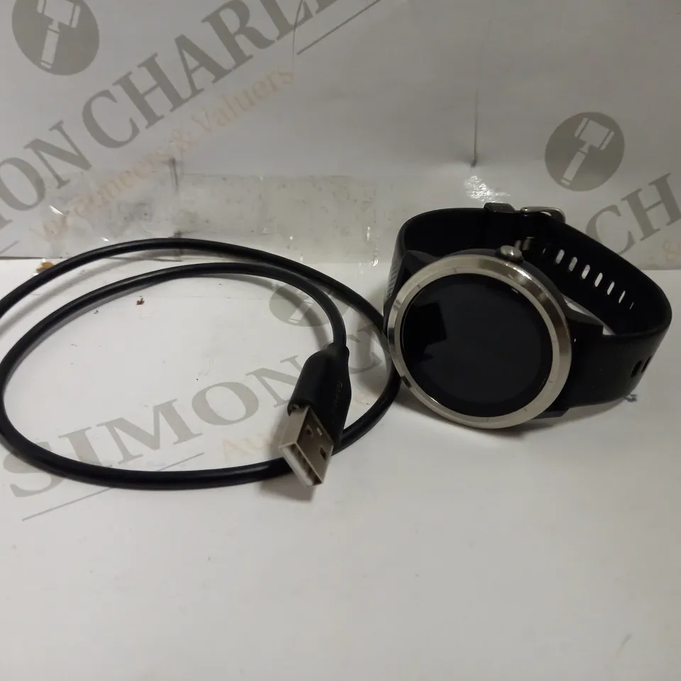 GARMIN VIVOACTIVE 3 SMART WATCH - BLACK WITH RUBBER STRAP