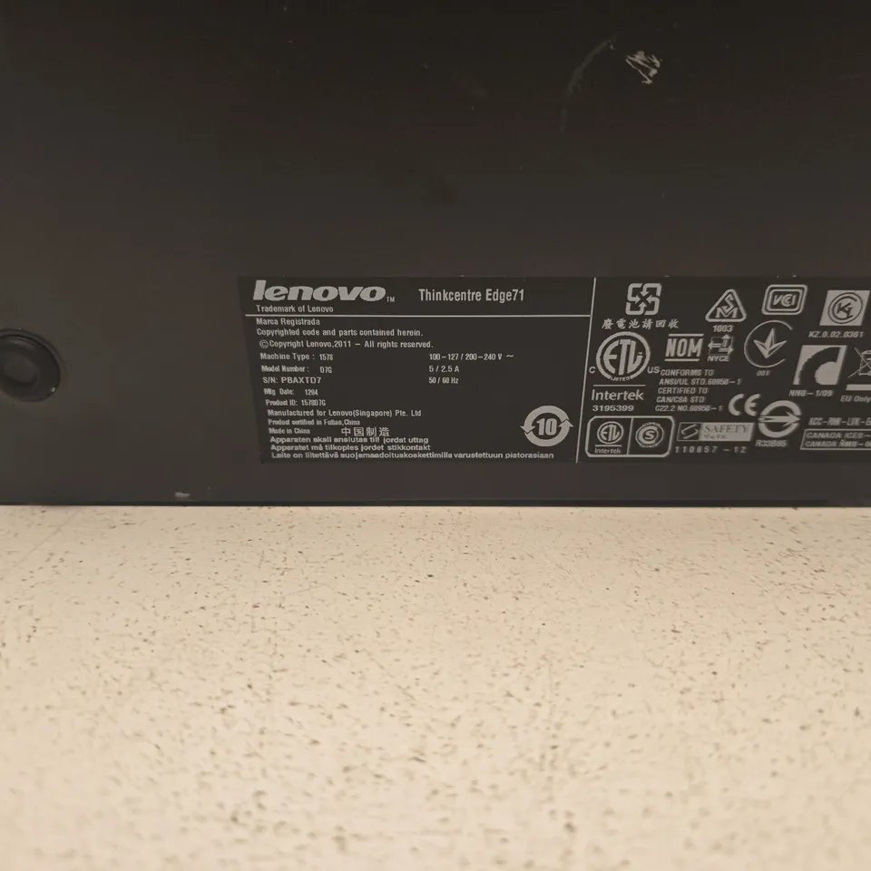 LENOVO THINKCENTRE EDGE71 DESKTOP PC