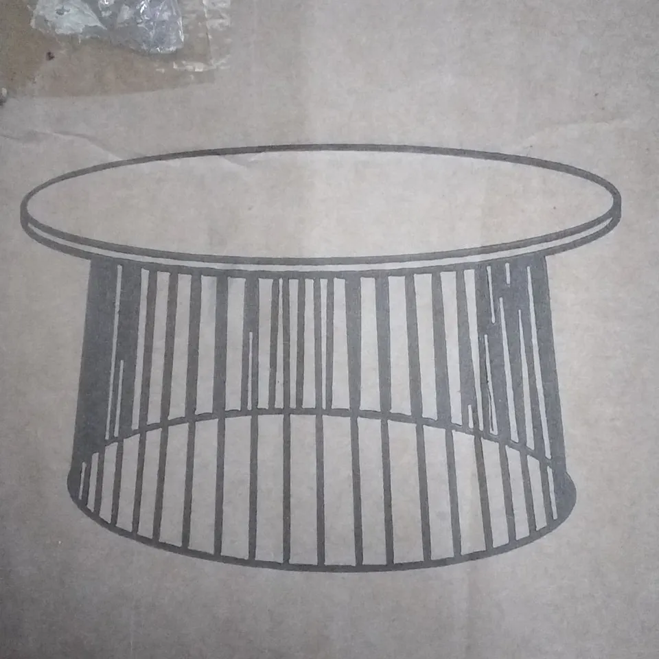 BOXED LABUGUEN COFFEE TABLE IN BLACK / WHITE MARBLE 