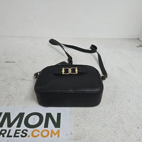 PAUL COSTELLOE SNAFFLE SMALL LEATHER CROSSBODY BAG BLACK