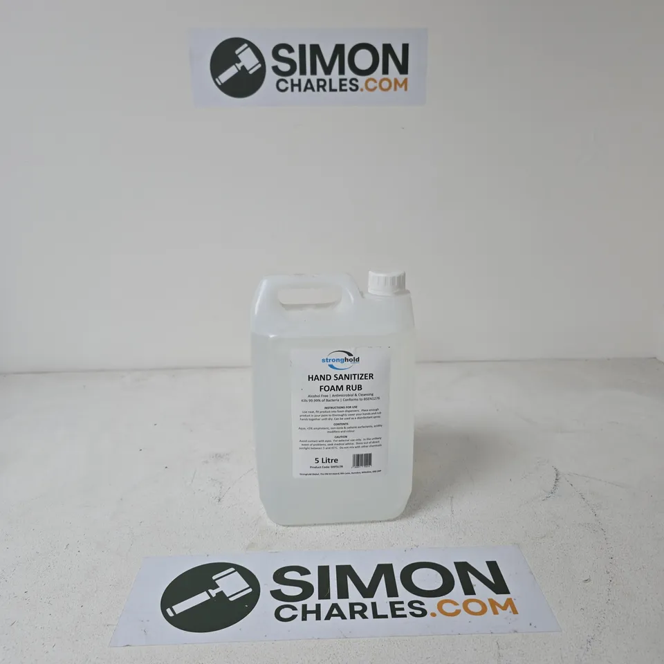 STRONGHOLD HAND SANITIZER FOAM RUB – 5 LITRE