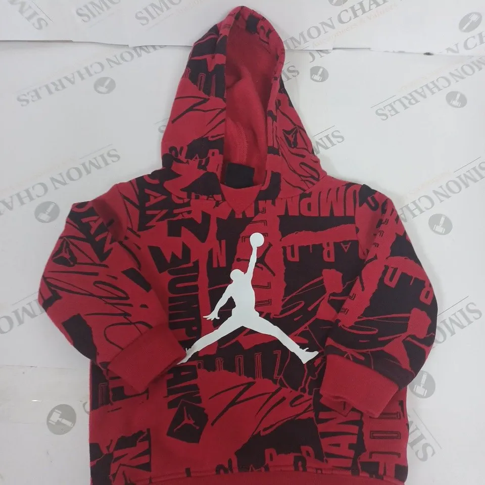 AIR JORDAN LOGO HOODIE SIZE 12 MONTHS