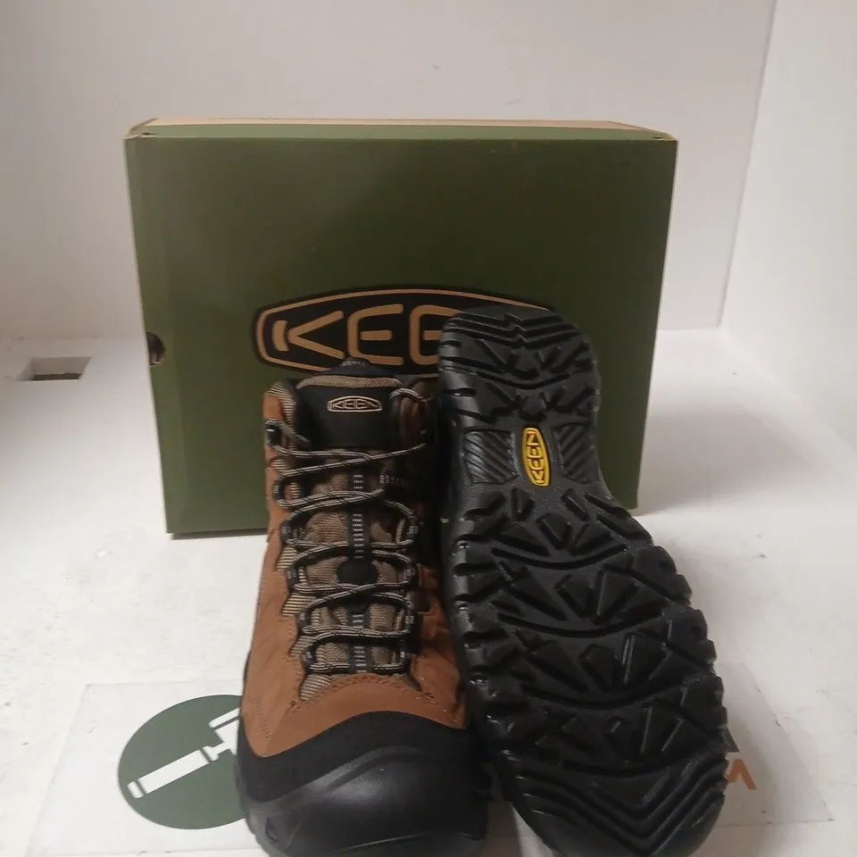 KEEN TARGHEE IV MID WP MEN'S HIKING BOOTS - BISON/BLACK, US 13 (UK 12)