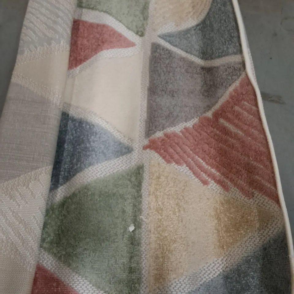 BRAND NEW PACO STILO MULTICOLOURED RUG - 80X150CM