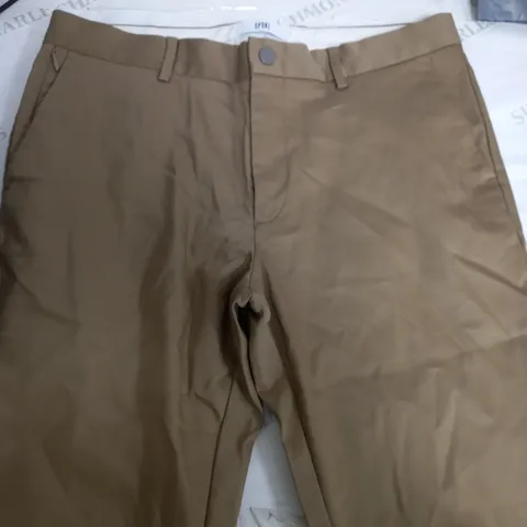 SPOKE BROWN CHINO TROUSERS - WAIST 35