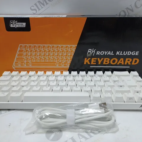 BOXED ROYAL KLUDGE KEYBOARD - WHITE