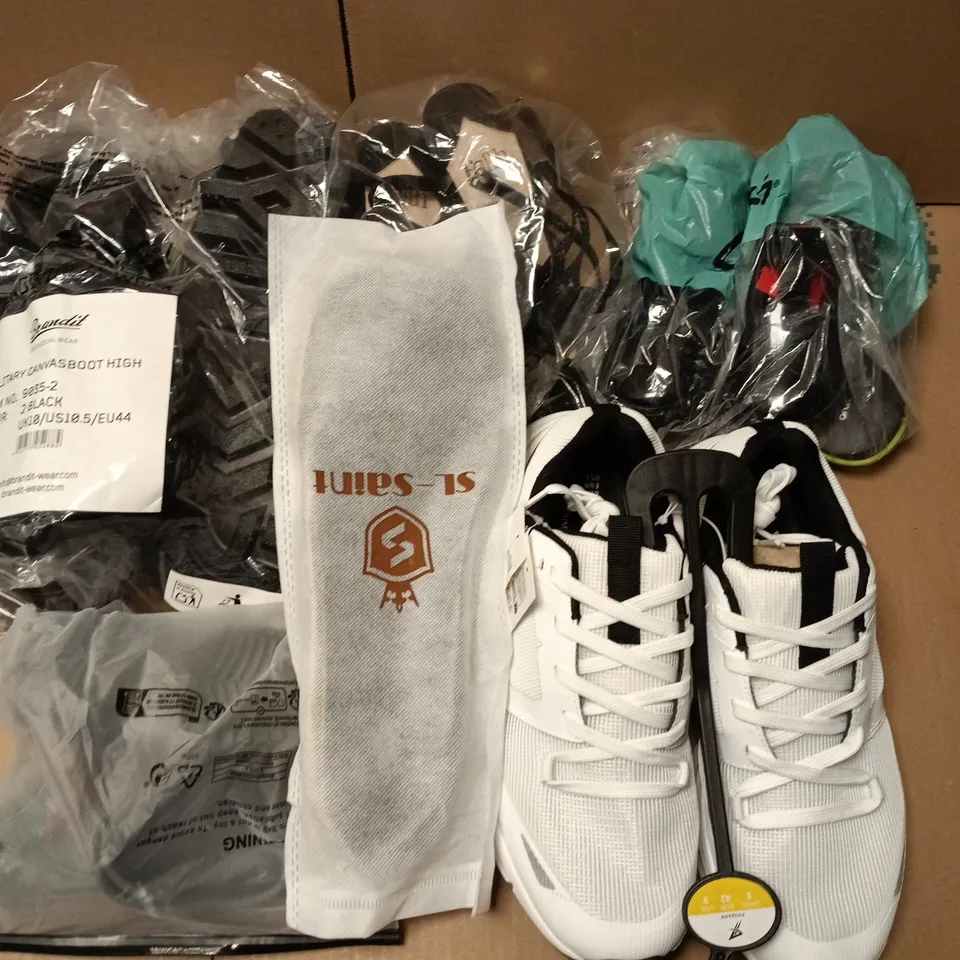APPROXIMATELY 20 ASSORTED PAIRS OF SHOES AND FOOTWEAR ITEMS IN VARIOUS STYLES AND SIZES TO INCLUDE PRIMARK, FAITH, BRANDIT, ETC