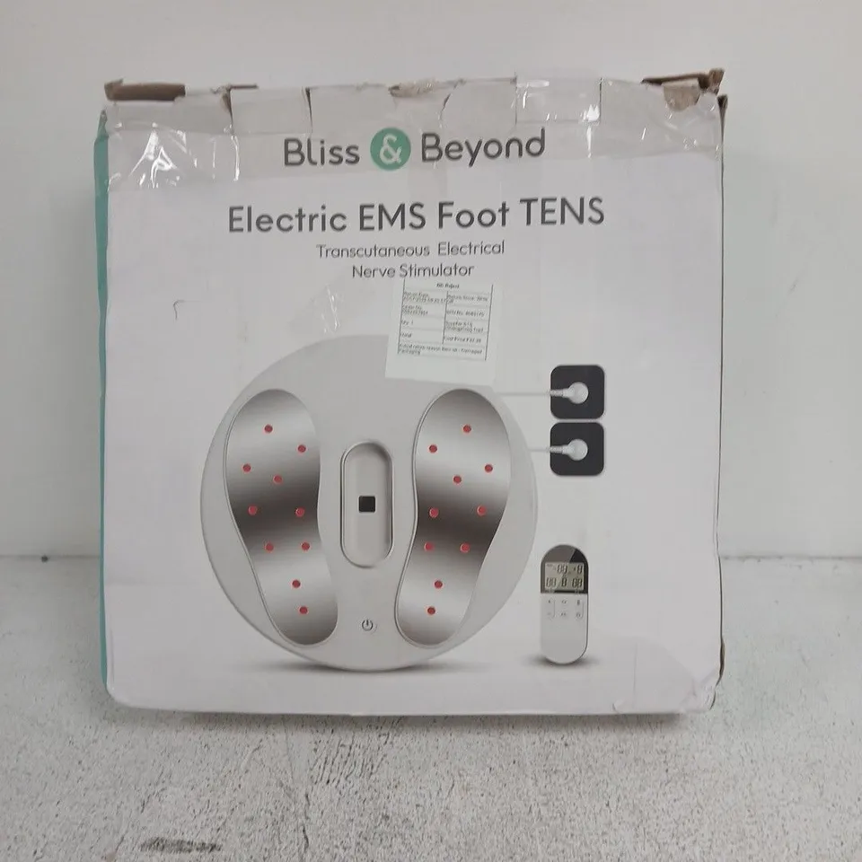 BLISS & BEYOND FOOT TENS EMS DEVICE – MODEL KTR-4026 – BOXED