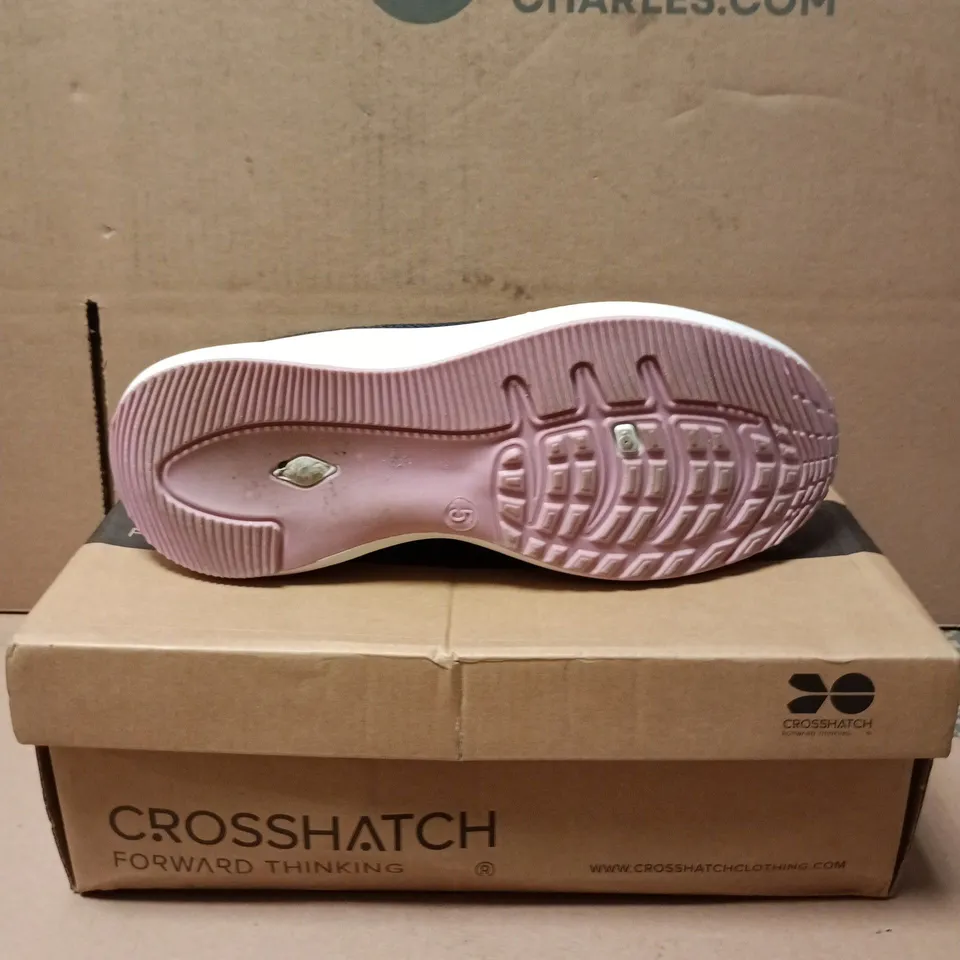 CROSSHATCH RIDGEWAY LADIES SHOES NAVY/PINK – UK 5 (EU 38)