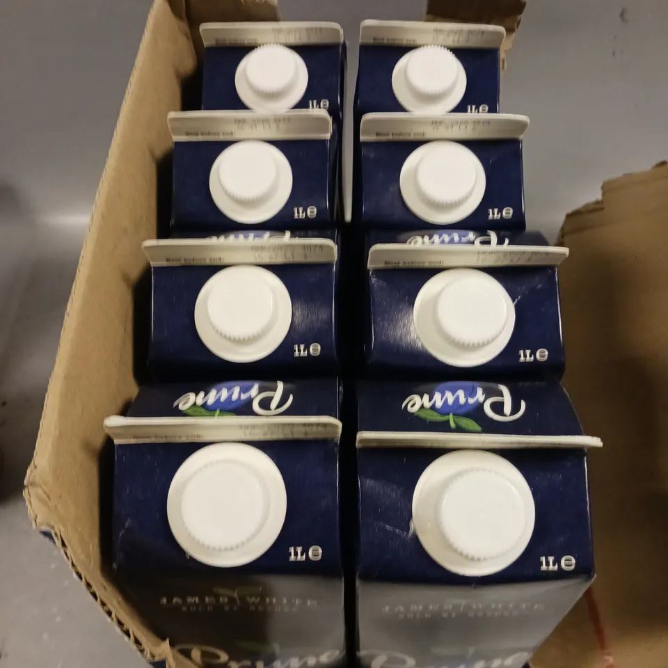 8 X JAMES WHITE PRUNE JUICE DRINKS - 8 X 1L - COLLECTION ONLY