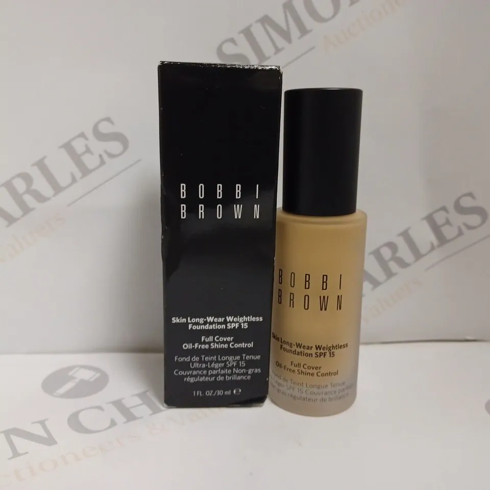 BOXED BOBBI BROWN SKIN LONG WEAR WEIGHTLESS FOUNDATION SPF15 - W-054 NATURAL TAN