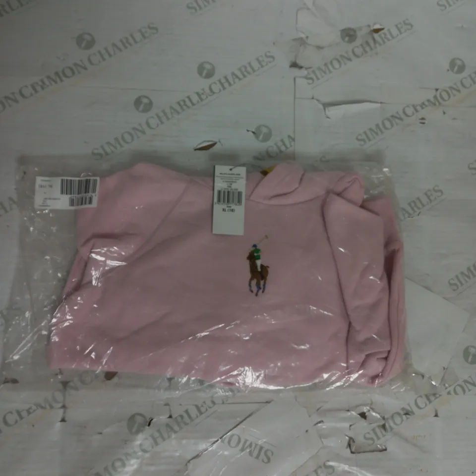 POLO RALPH LAUREN HOODIE IN PINK SIZE XL