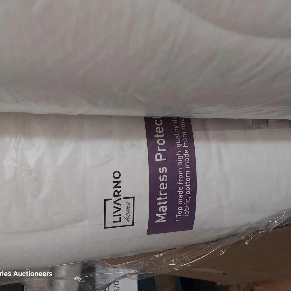 PALLET OF TWO MATTRESSES & THREE MATTRESS PROTECTORS 