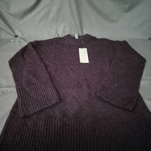 SWEATY BETTY LONDON ALPINE WOOL CREW NECK SWEATER – NEPTUNE PURPLE, XS