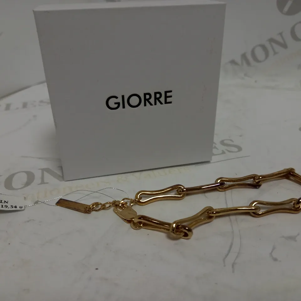 GIORE GOLD PLATED SILVER BRACELET