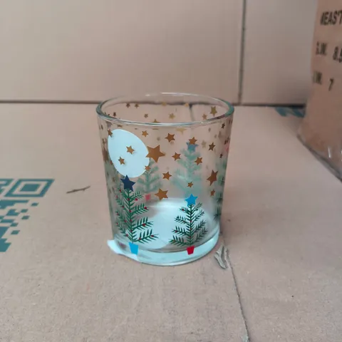 GISELA GRAHAM LONDON - BOX OF 24 – FESTIVE CHRISTMAS TREE & STAR PATTERN TEALIGHT HOLDERS 