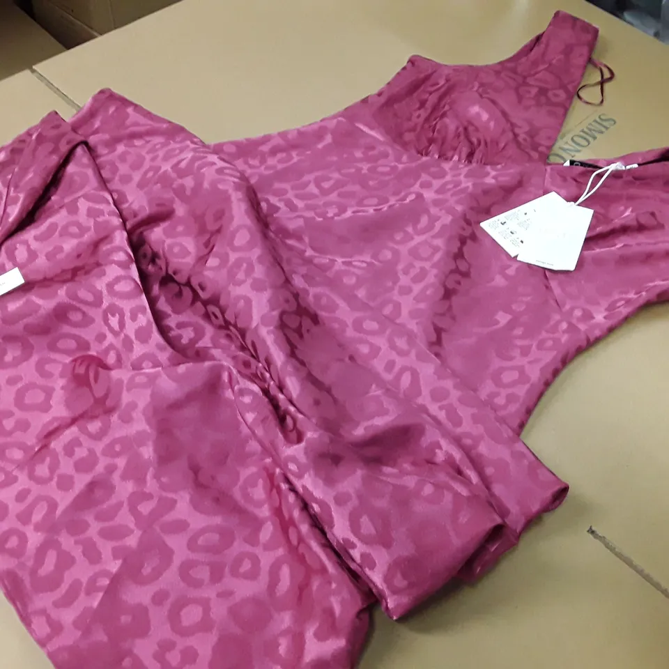 OMNES IRIS EMPIRE LINE MIDI DRESS IN PINK - 10