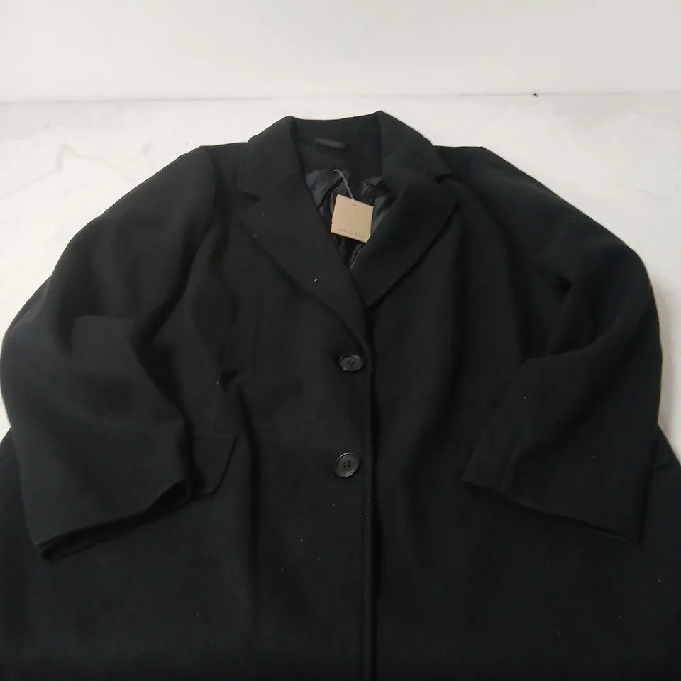 WILFRED FREE BLACK POLYESTER COAT – SIZE L