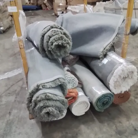 STILLAGE OF APPROXIMATELY 13 QUALITY DESIGNER RUGS