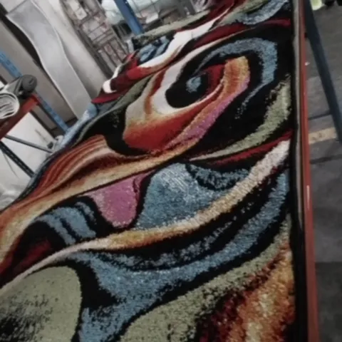 EVSIMO (SANTANA) BLACK AND RED RUG 150X80 CM