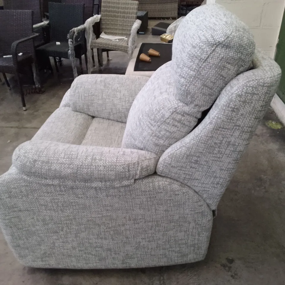 QUALITY DESIGNER G-PLAN KINGSBURY ELECTRIC RECLINER CHAIR - REMCO LIGHT GREY FABRIC 