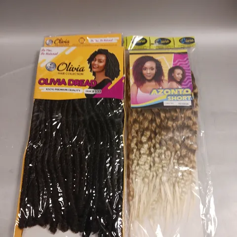 APPROXIMATELY 20 SEALED OLIVIA HAIR PIECES IN ASSORTED COLOURS & STYLES