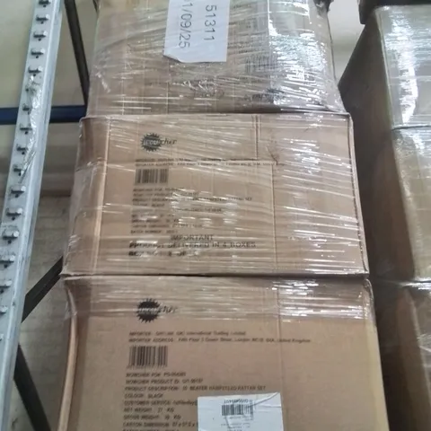 PALLET CONTAINING VARIOUS ASSORTED BOXED INCOMPLETE GARDEN FURNITURE SETS